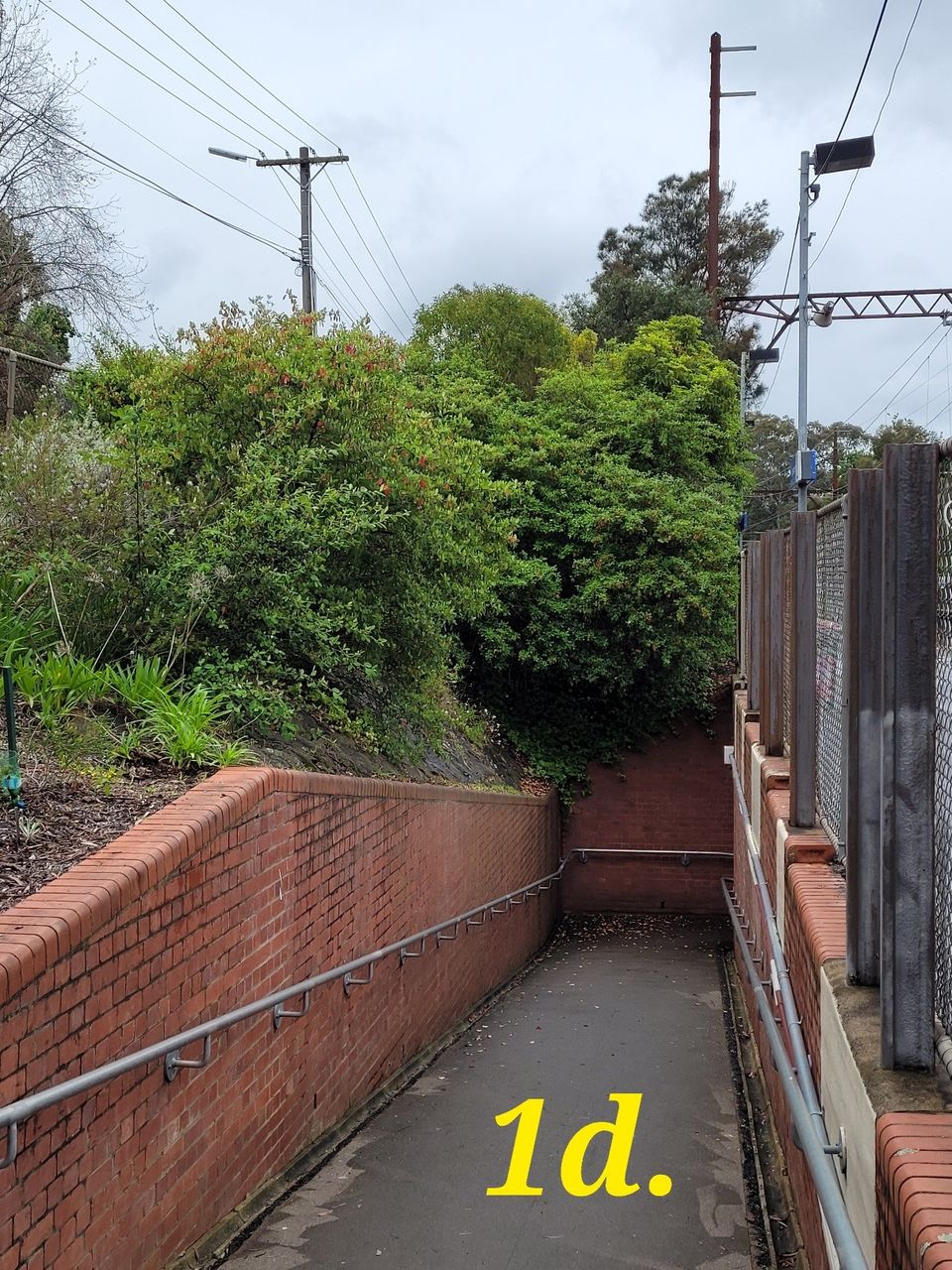 Fun and games in the Eaglemont Station ramp garden.